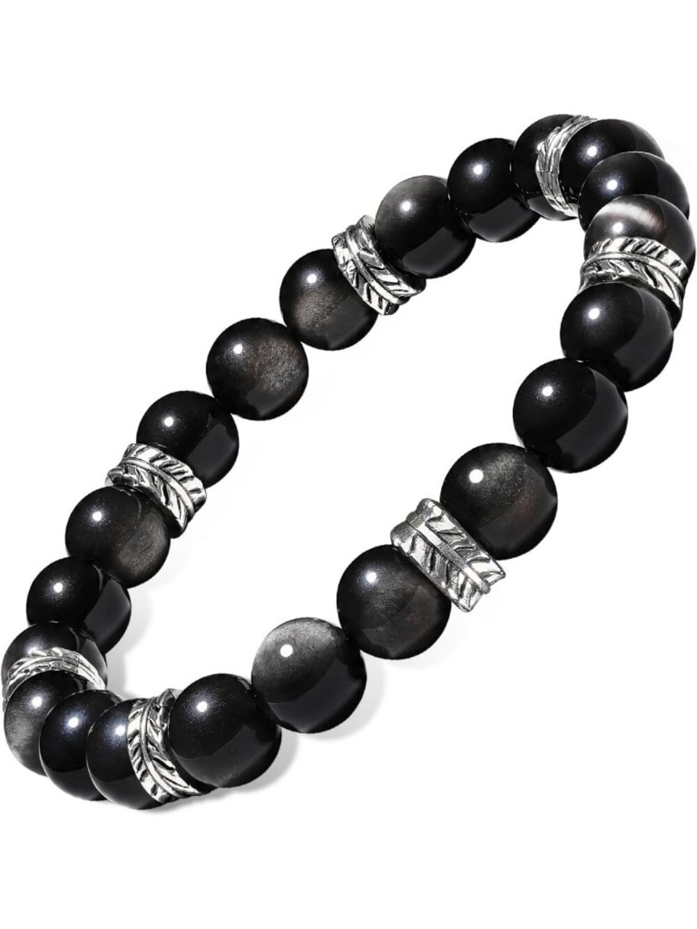 Natural Stone Bead Bracelet for Men | Gemstone Fashion Jewelry Accessory